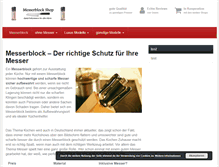 Tablet Screenshot of messerblock-shop.de